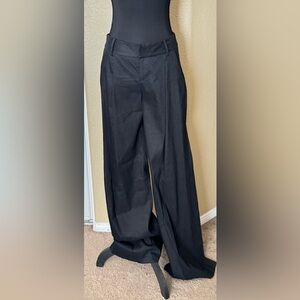 NWT Alice+Olivia Eric Linen Pant in Black